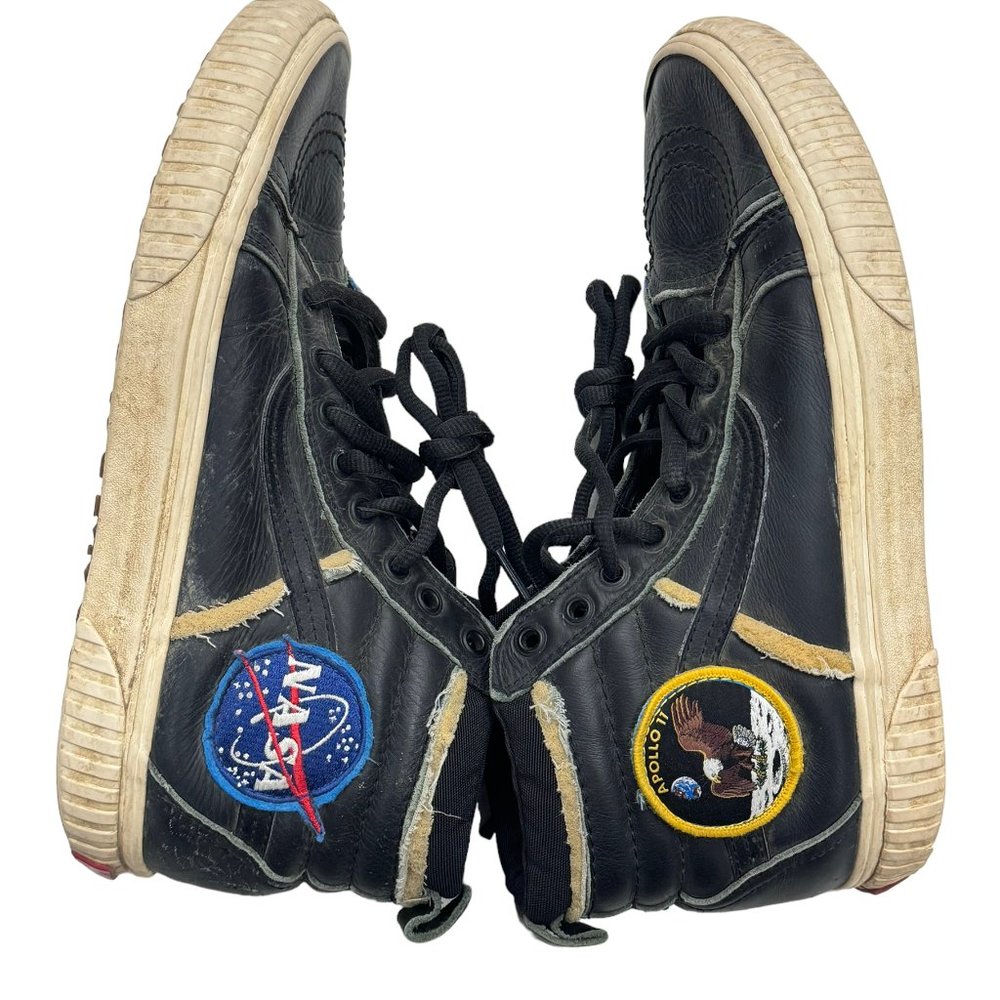 Vans Off The Wall Nasa Apollo 11 Rare Special Edition Shoes Black - Size 8.5 US